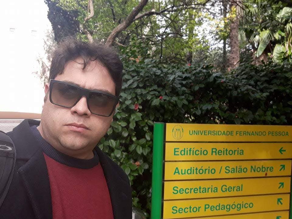 Dr. Italu Colares na Universidade Fernando Pessoa onde desenvolveu suas pesquisas de pós doutoramento